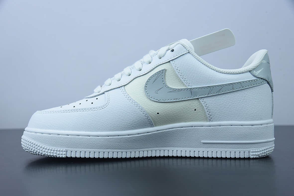 耐克 Nike Air Force 1 空军一号米白灰低帮休闲板鞋纯原版本 货号：DV2237-100