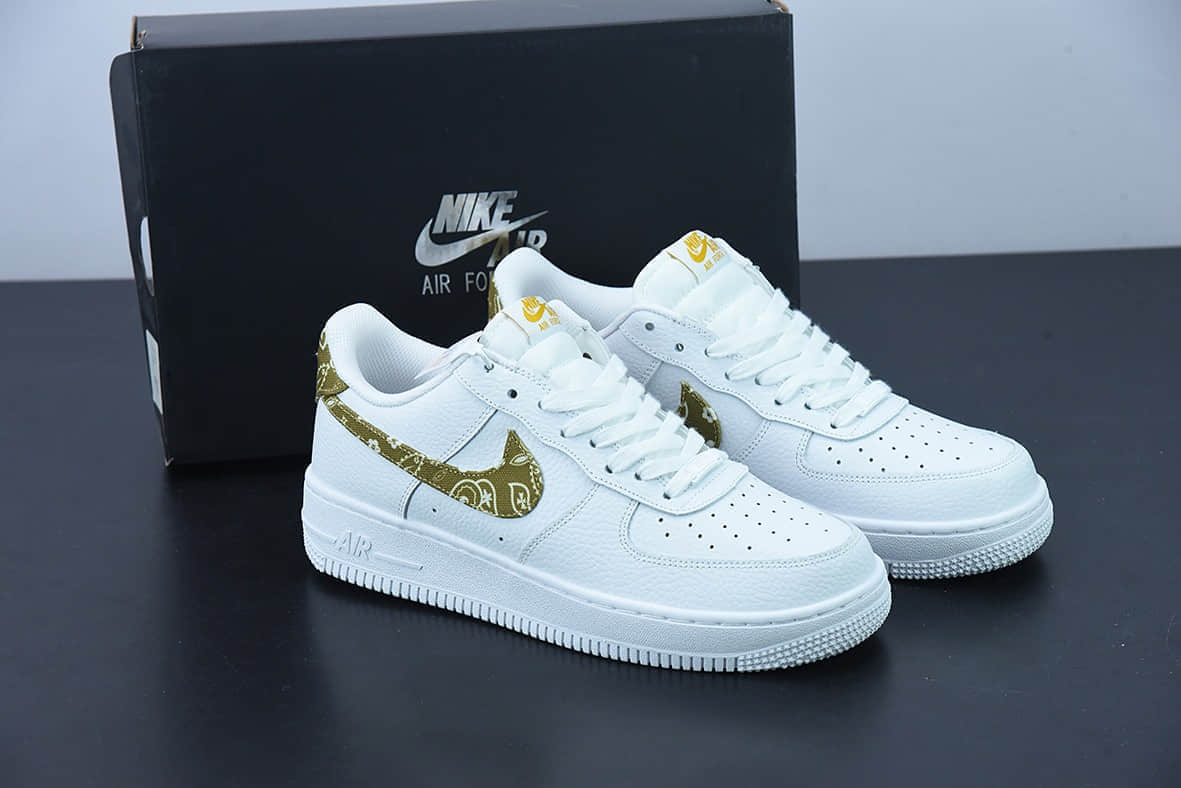 耐克Nike Air Force 1 '07 Low 黄色腰果空军一号低帮休闲板鞋纯原版本 货号：DJ9942-101