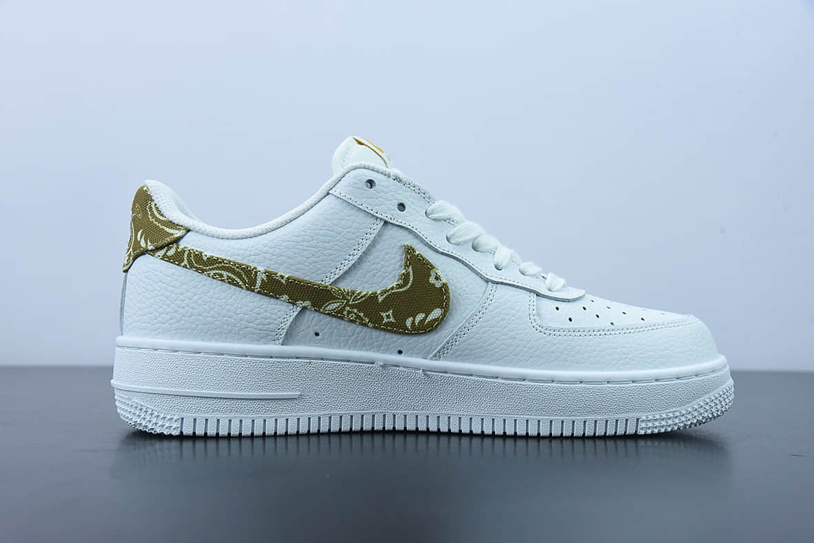 耐克Nike Air Force 1 '07 Low 黄色腰果空军一号低帮休闲板鞋纯原版本 货号：DJ9942-101