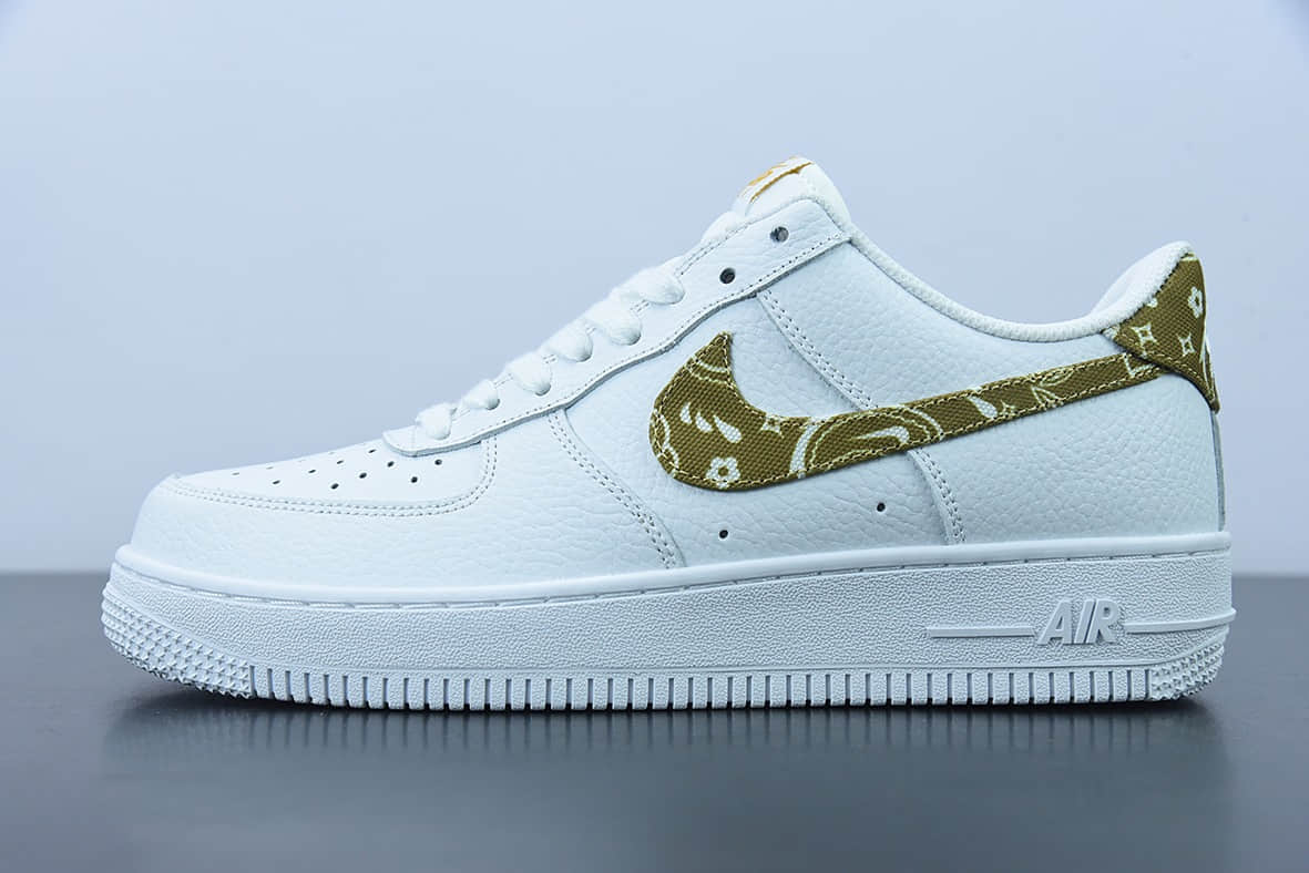 耐克Nike Air Force 1 '07 Low 黄色腰果空军一号低帮休闲板鞋纯原版本 货号：DJ9942-101