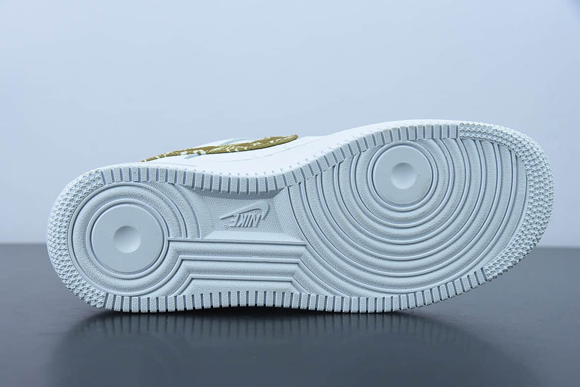 耐克Nike Air Force 1 '07 Low 黄色腰果空军一号低帮休闲板鞋纯原版本 货号：DJ9942-101