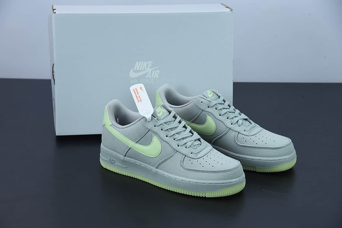 耐克Nike Air Force 1 '07 荧光绿空军一号低帮休闲板鞋纯原版本 货号：315122-107