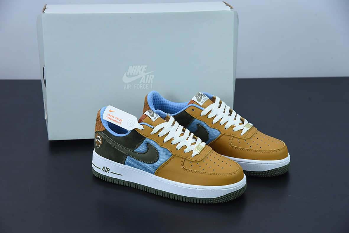 耐克Nike Air Force 1 Low “Bobbito Garcia Pilgrim” “街球朝圣者”黄绿空军一号低帮板鞋纯原版本 货号：316892-831