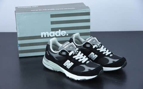 新百伦 New Balance NB Made In USA M993系列黑色美产血统经典复古休闲运动百搭老爹跑步鞋纯原版本 货号：MR993BK