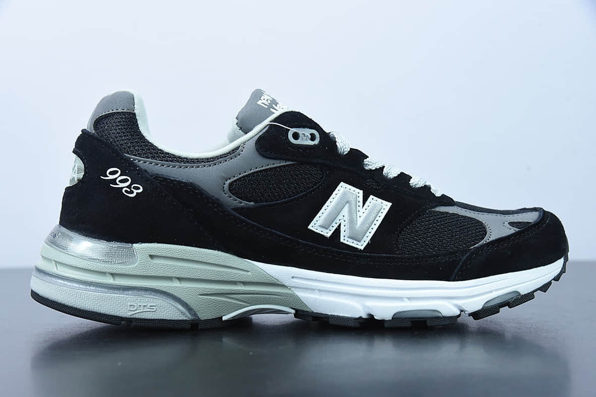 新百伦 New Balance NB Made In USA M993系列黑色美产血统经典复古休闲运动百搭老爹跑步鞋纯原版本 货号：MR993BK