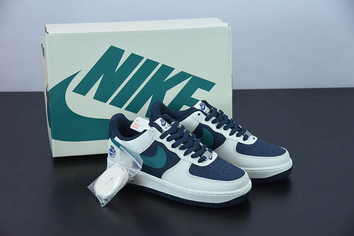 耐克 Nike Air Force 1 Low 空军一号白蓝绿低帮百搭休闲运动板鞋纯原版本 货号：BS8872-033