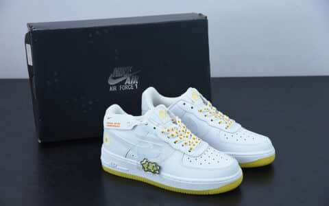 耐克Nike Air Force 1 Low 07 小雏菊星星魔术贴空军一号低帮休闲板鞋纯原版本 货号：CR6566-098