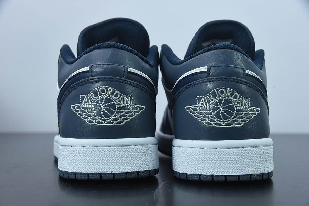 乔丹Air Jordan 1 Low AJ1 乔丹1代海军蓝低帮滑板鞋纯原版本 货号：553558-414