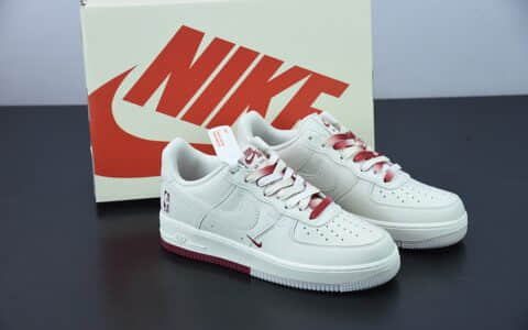 耐克Nike Air Force 1 Low '07 “白酒红”NBA全明星克里夫兰城市限定低帮空军一号休闲板鞋纯原版本 货号：NB8969-123