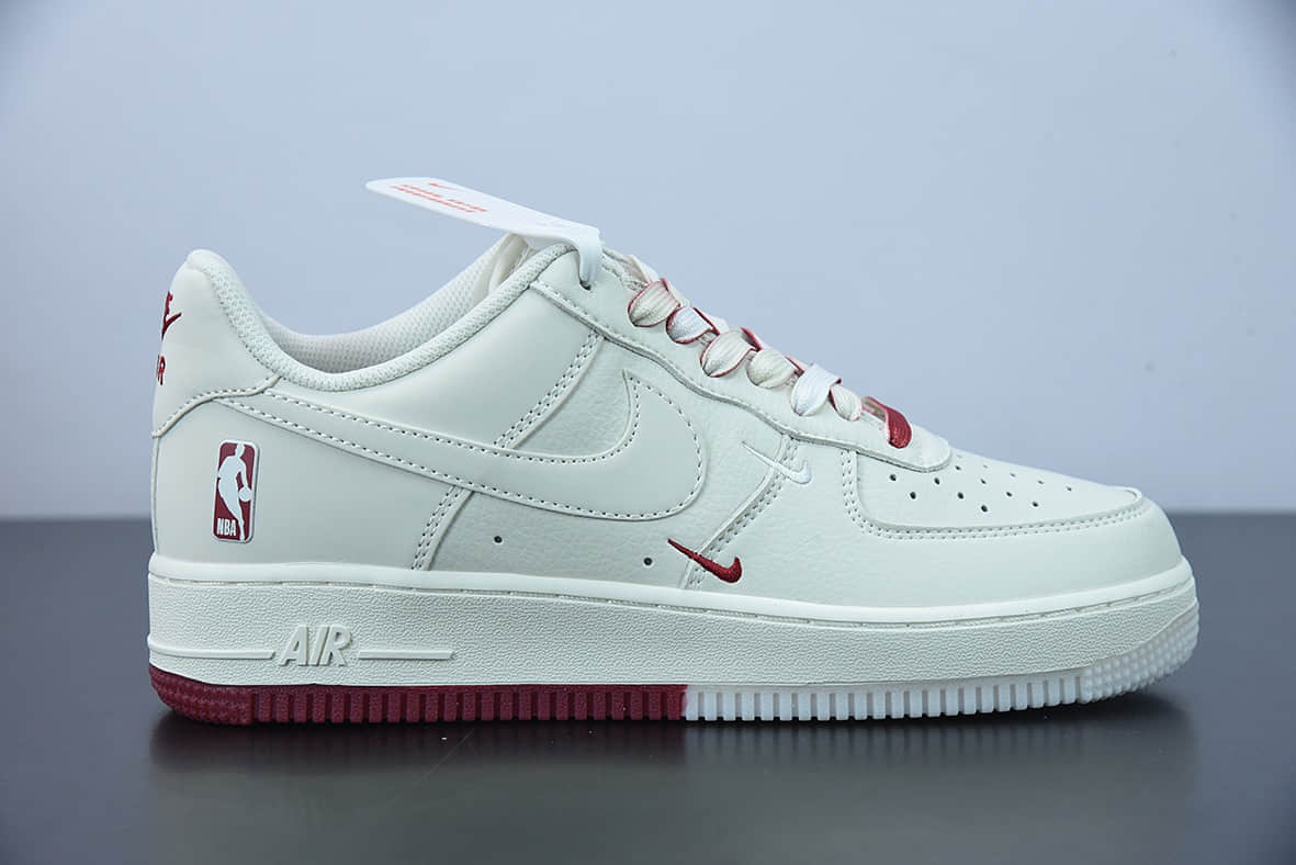 耐克Nike Air Force 1 Low '07 “白酒红”NBA全明星克里夫兰城市限定低帮空军一号休闲板鞋纯原版本 货号：NB8969-123