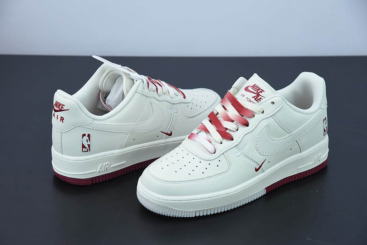 耐克Nike Air Force 1 Low '07 “白酒红”NBA全明星克里夫兰城市限定低帮空军一号休闲板鞋纯原版本 货号：NB8969-123