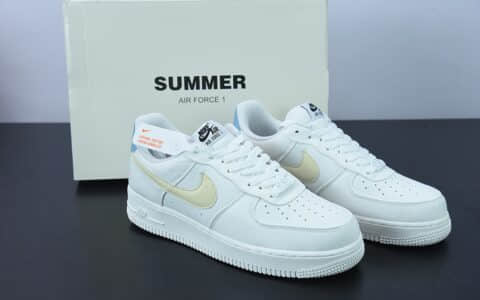 耐克Nike Air Force 1 Low 07 帆布米白兰空军一号低帮休闲板鞋纯原版本 货号：DG2296-006