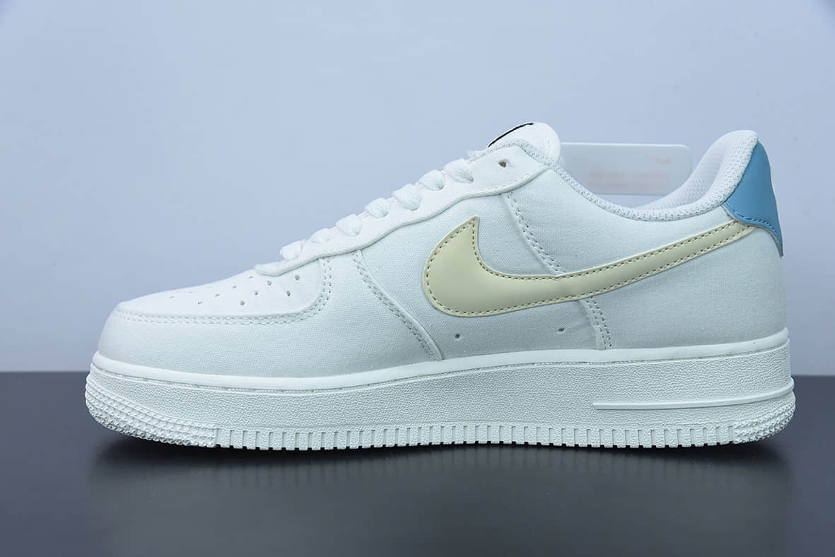 耐克Nike Air Force 1 Low 07 帆布米白兰空军一号低帮休闲板鞋纯原版本 货号：DG2296-006