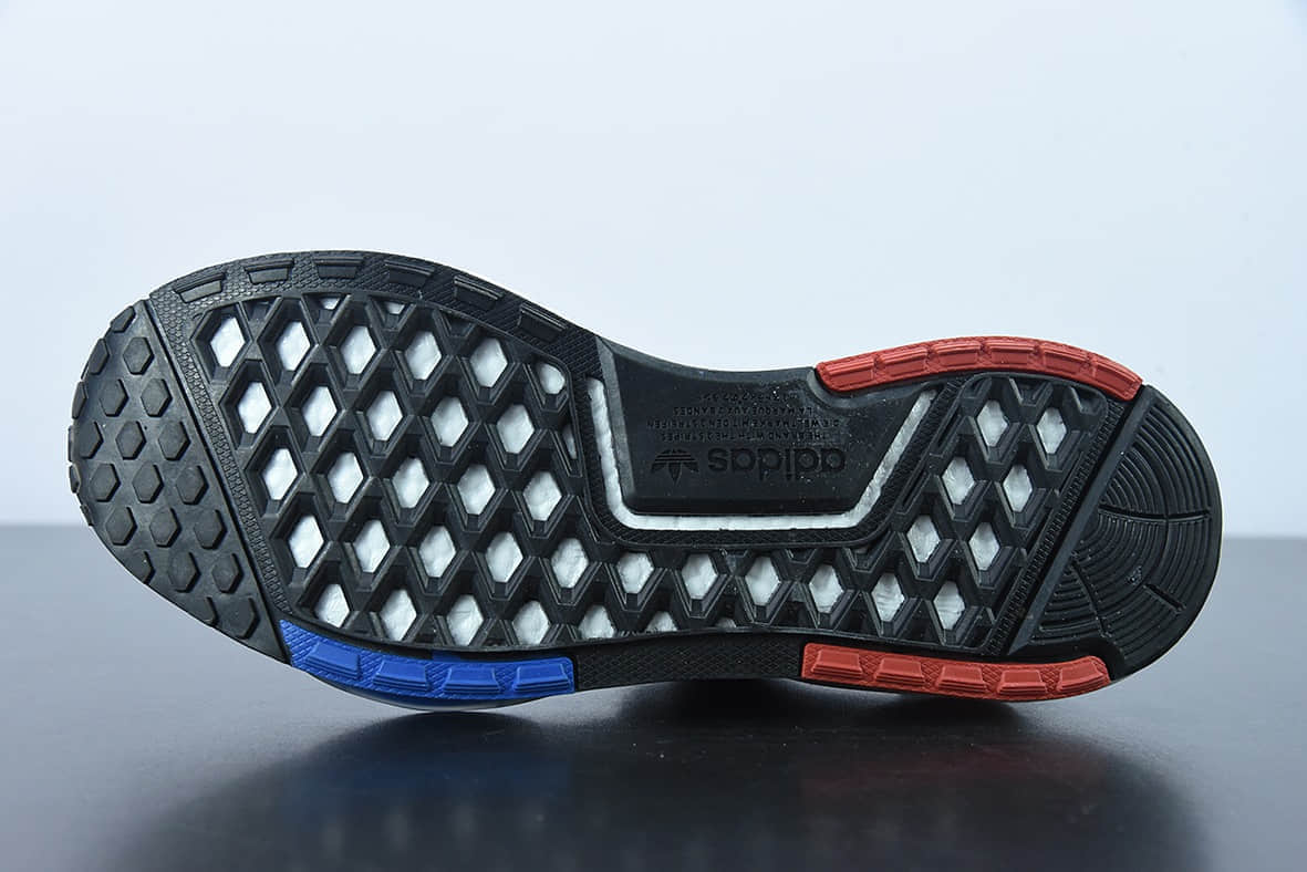 阿迪达斯Adidas Originals NMDV3经典三叶草黑色爆米花超弹中底休闲跑步鞋纯原版本 货号：GX3378