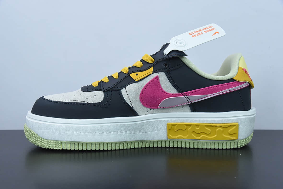 耐克Nike Air Force 1 Fontanka “黑白粉” 丰塔卡系列空军一号低帮休闲板鞋纯原版本 货号：DR7880-001