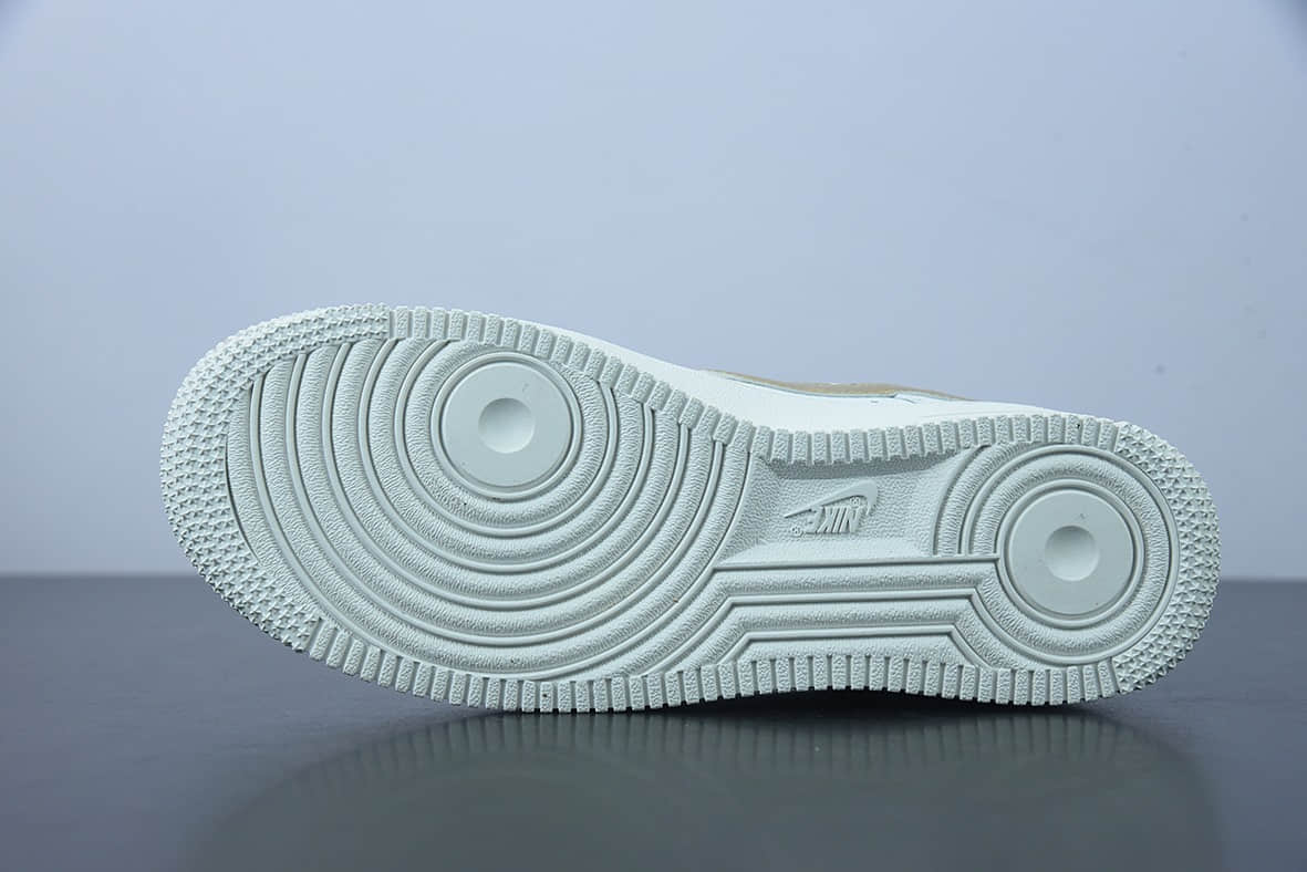 耐克 Nike Air Force 1 “Double Swoosh” 灰金双钩空军一号百搭运动板鞋纯原版本 货号：DH9595-001