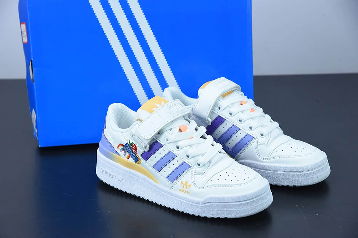 阿迪达斯 Adidas Forum 84 Low OG 夏日水果杨幂同款低帮百搭潮流休闲运动板鞋纯原版本 货号：GY8209