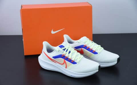 耐克 Nike Air Zoom Pegasus 39 Pegasus登月39代系列白蓝绿九针眼网纱透气缓震疾速跑鞋纯原版本 货号：DX3354-100