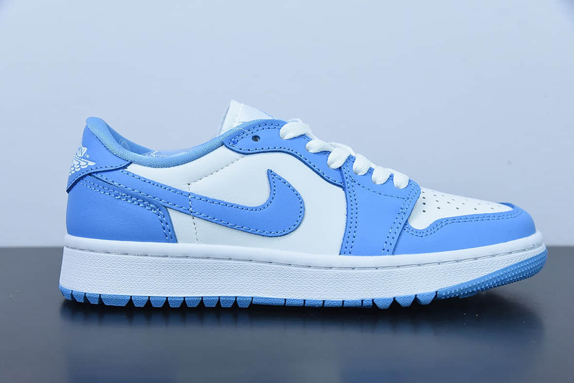 乔丹Air Jordan 1 Low Golf UNC AJ1 乔1北卡蓝配色高尔夫系列低帮滑板鞋纯原版本 货号：DD9315-100