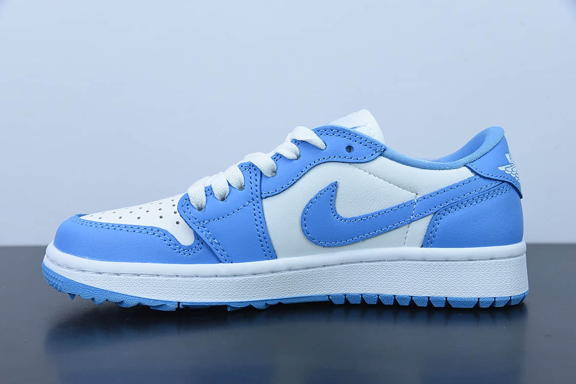 乔丹Air Jordan 1 Low Golf UNC AJ1 乔1北卡蓝配色高尔夫系列低帮滑板鞋纯原版本 货号：DD9315-100