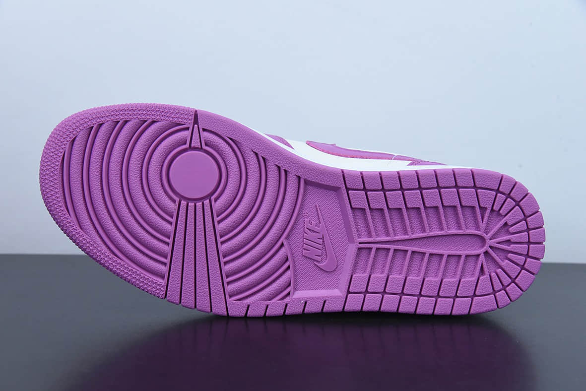 乔丹Air Jordan AJ1 Mid 中帮灰紫爱国紫篮球鞋纯原版本 货号：BQ6472-501