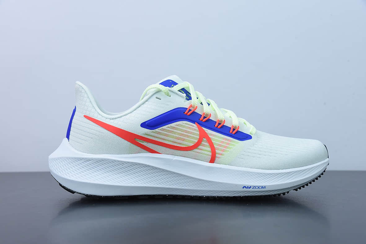 耐克 Nike Air Zoom Pegasus 39 Pegasus登月39代系列白蓝绿九针眼网纱透气缓震疾速跑鞋纯原版本 货号：DX3354-100