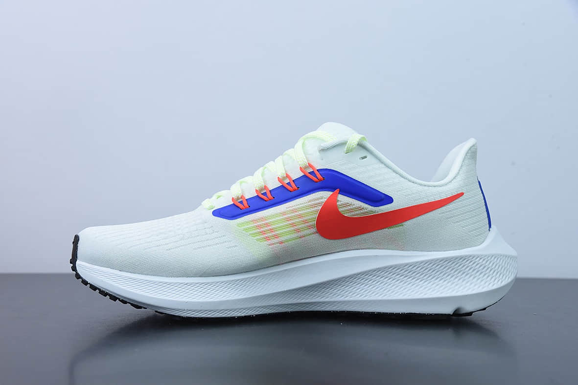 耐克 Nike Air Zoom Pegasus 39 Pegasus登月39代系列白蓝绿九针眼网纱透气缓震疾速跑鞋纯原版本 货号：DX3354-100