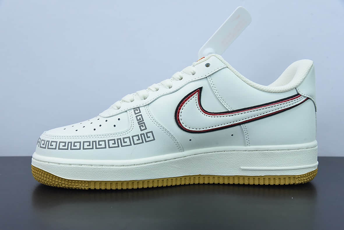 耐克Nike Air Force 1 '07 Low 中国龙中国男篮限定款空军一号低帮休闲板鞋纯原版本 货号：CH9686-668