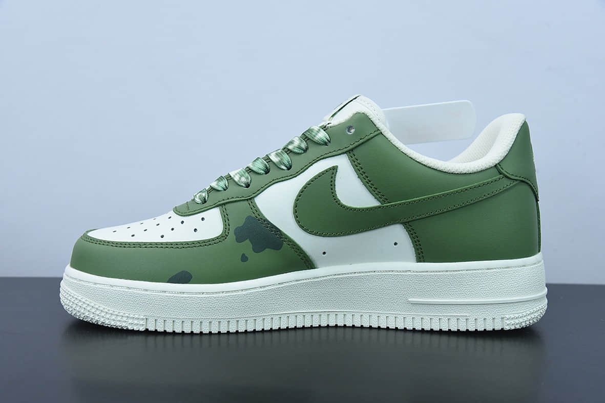 耐克Nike Air Force 1 Low’07 橄榄绿配色二次元主题空军一号低帮休闲板鞋纯原版本 货号：CW2288-662