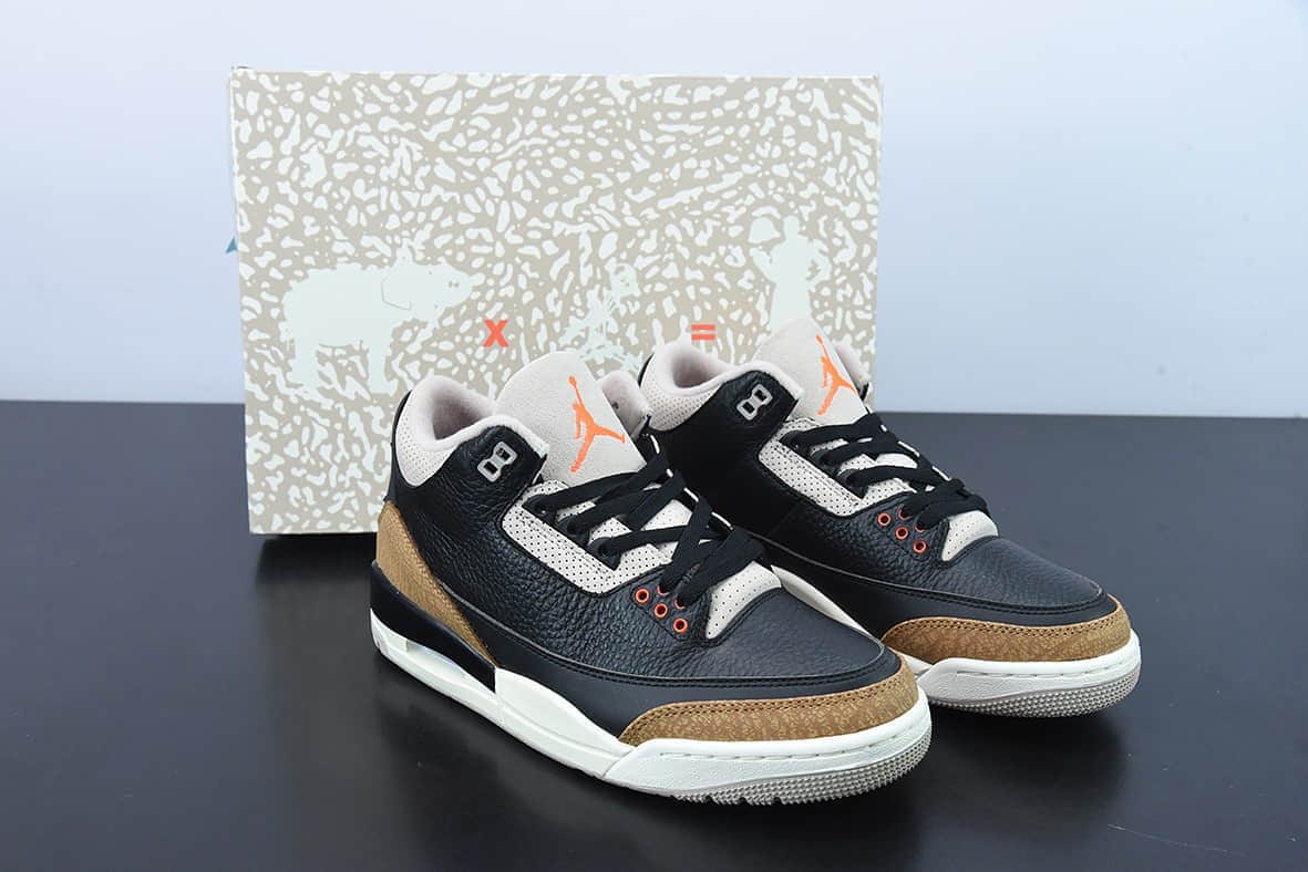 乔丹Air Jordan 3 Desert Elephant乔3沙漠大象配色中帮篮球鞋纯原版本 货号：CT8532-008