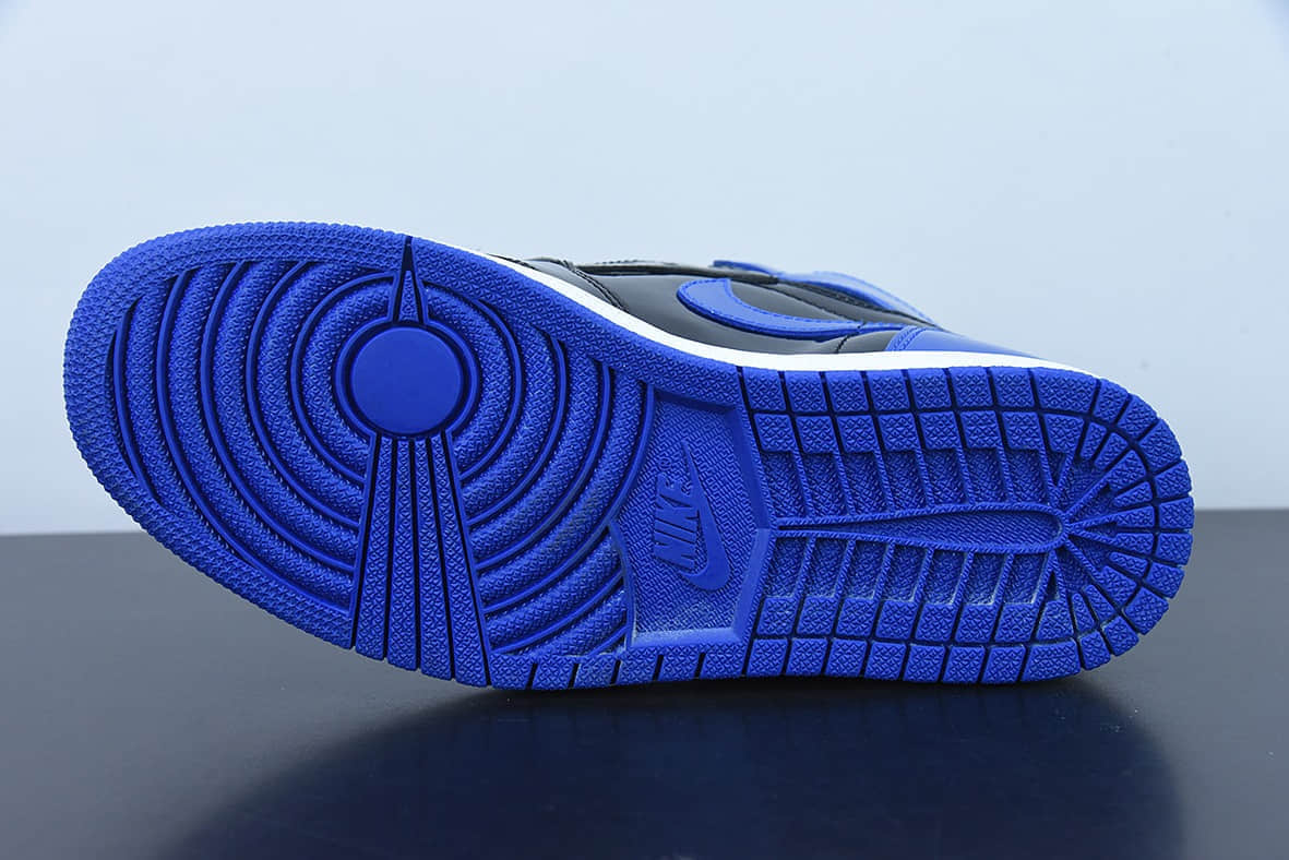 乔丹Air Jordan 1 Retro High OG黑蓝漆皮2.0高帮篮球鞋纯原版本 货号：555088-404