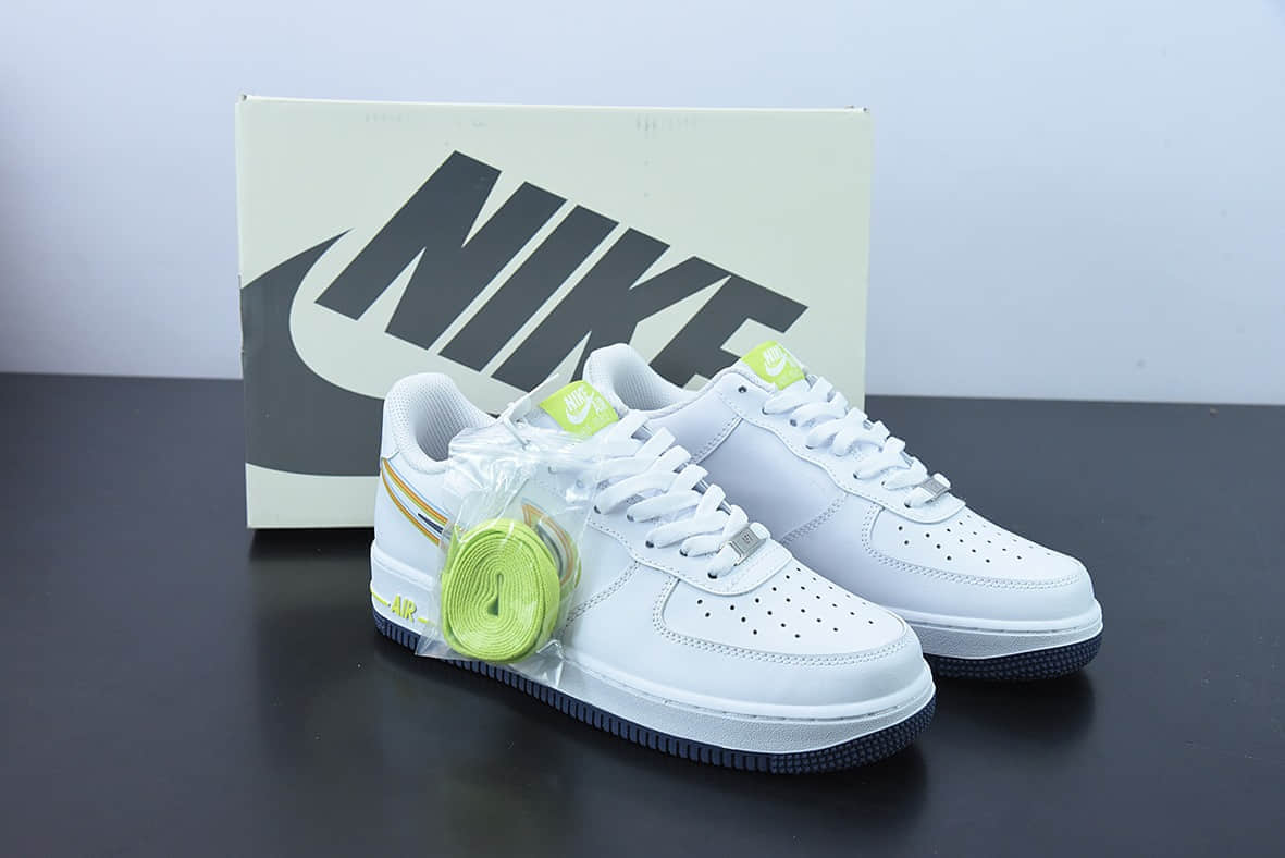 耐克Nike Air Force 1 '07 Low “多彩叠勾”空军一号低帮休闲板鞋纯原版本 货号：BS8871-901