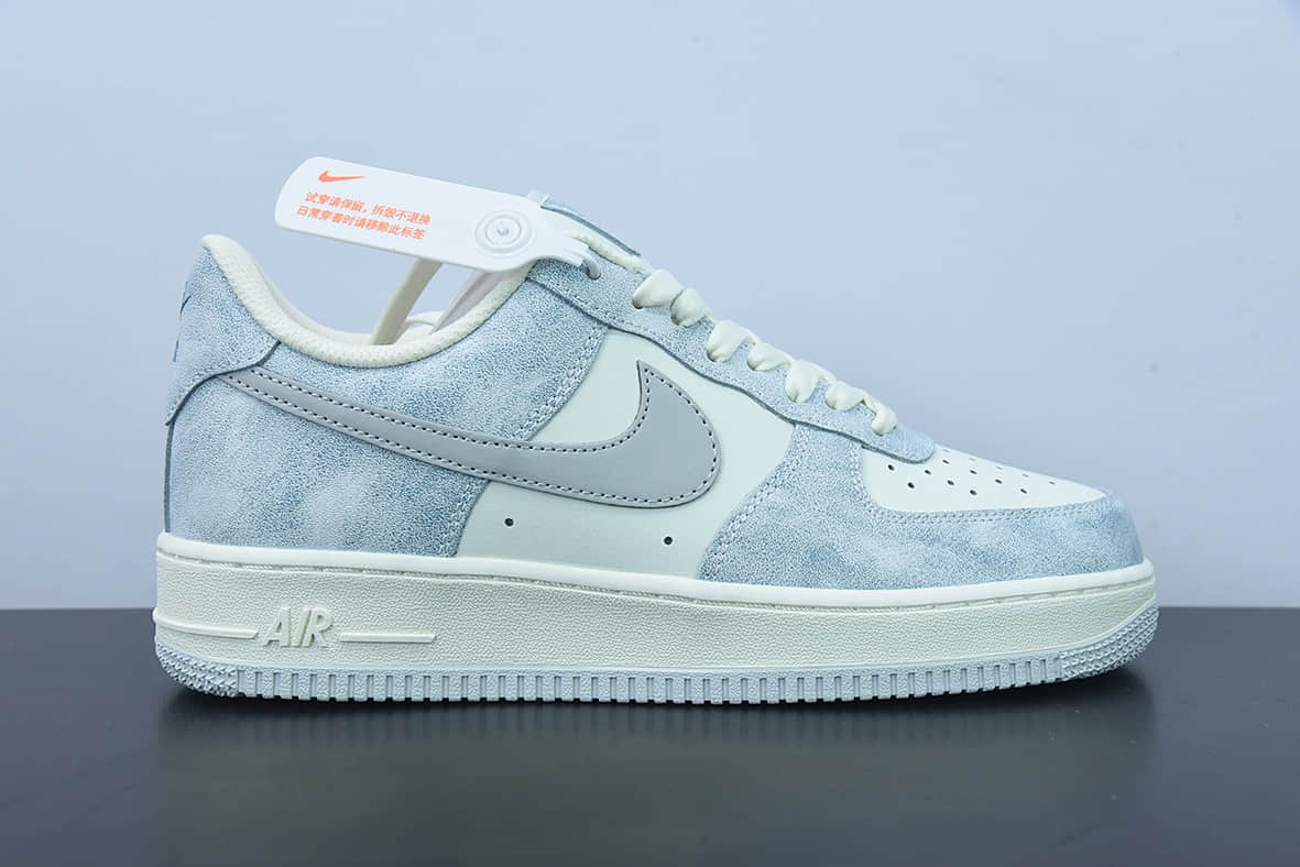 耐克Nike Air Force 1 Low ’07 岩石蓝配色空军一号低帮休闲板鞋纯原版本 货号：CL5568-663