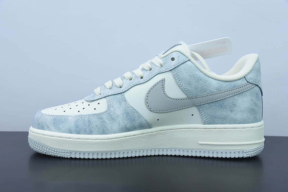 耐克Nike Air Force 1 Low ’07 岩石蓝配色空军一号低帮休闲板鞋纯原版本 货号：CL5568-663