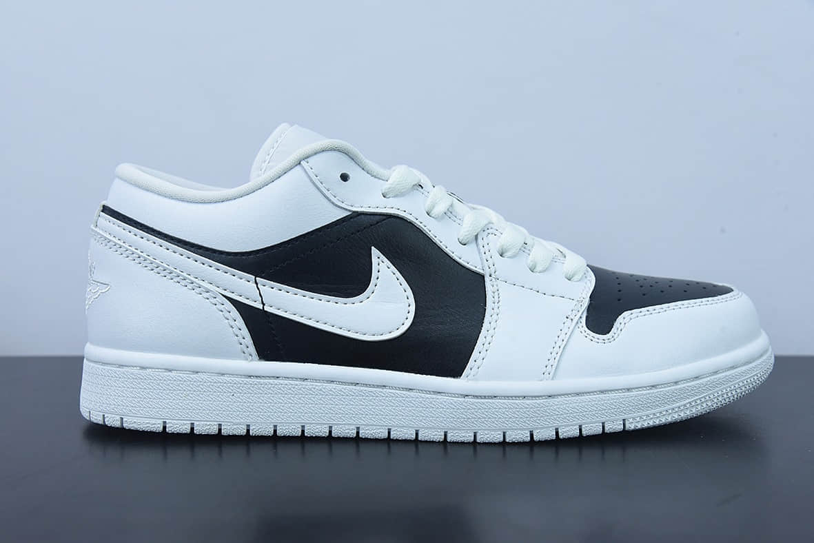 乔丹Air Jordan 1 Low Panda 反转白黑熊猫低帮休闲板鞋纯原版本 货号：DC0774-100