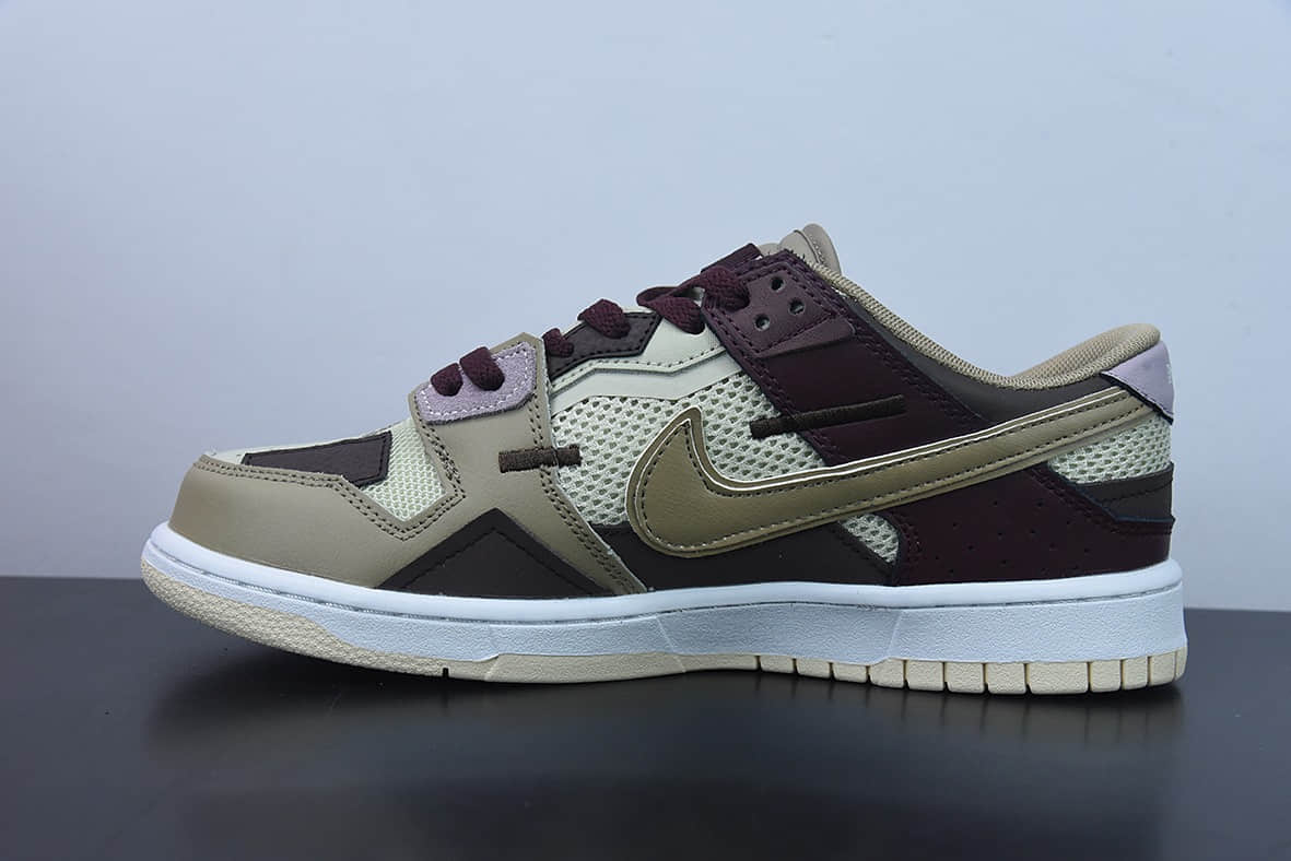 耐克Nike Dunk Scrap 米棕拼接低帮休闲板鞋纯原版本 货号：DH7450-100