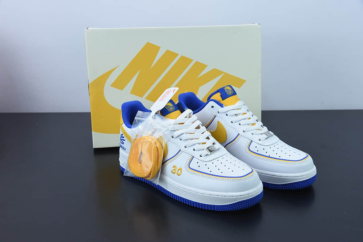 耐克Nike Air Force 1 '07 Low “勇士-库里限定”空军一号低帮休闲板鞋纯原版本 货号：BS8856-115