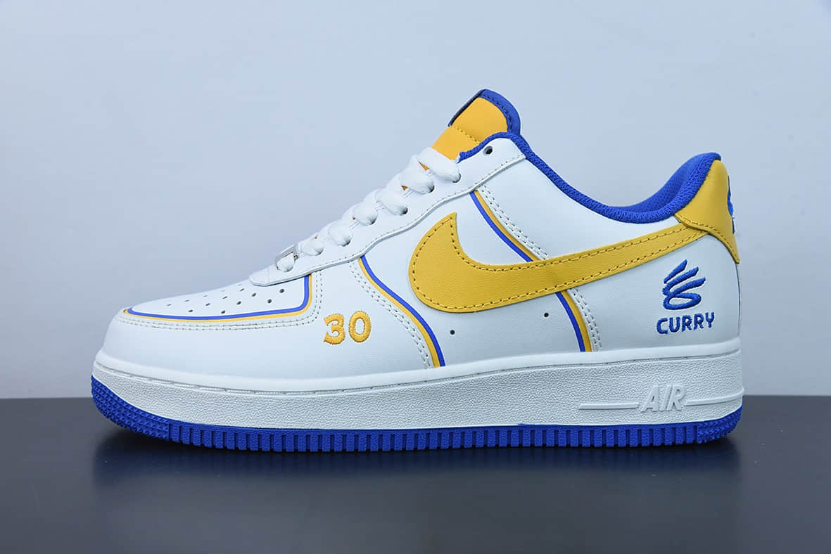 耐克Nike Air Force 1 '07 Low “勇士-库里限定”空军一号低帮休闲板鞋纯原版本 货号：BS8856-115