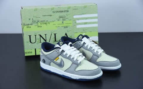 耐克Nike Union LA x Nike Dunk Low灰绿色联名款低帮休闲板鞋纯原版本 货号：DJ9649-401