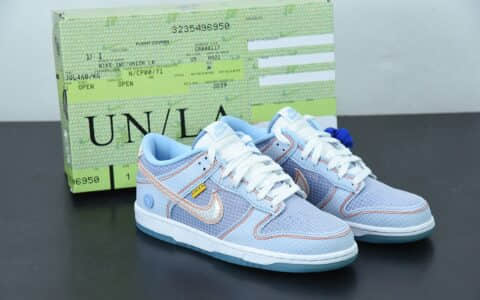 耐克Nike Dunk Low “Photon Dust”Union 蓝色联名款低帮运动休闲板鞋纯原版本 货号：DJ9649-400
