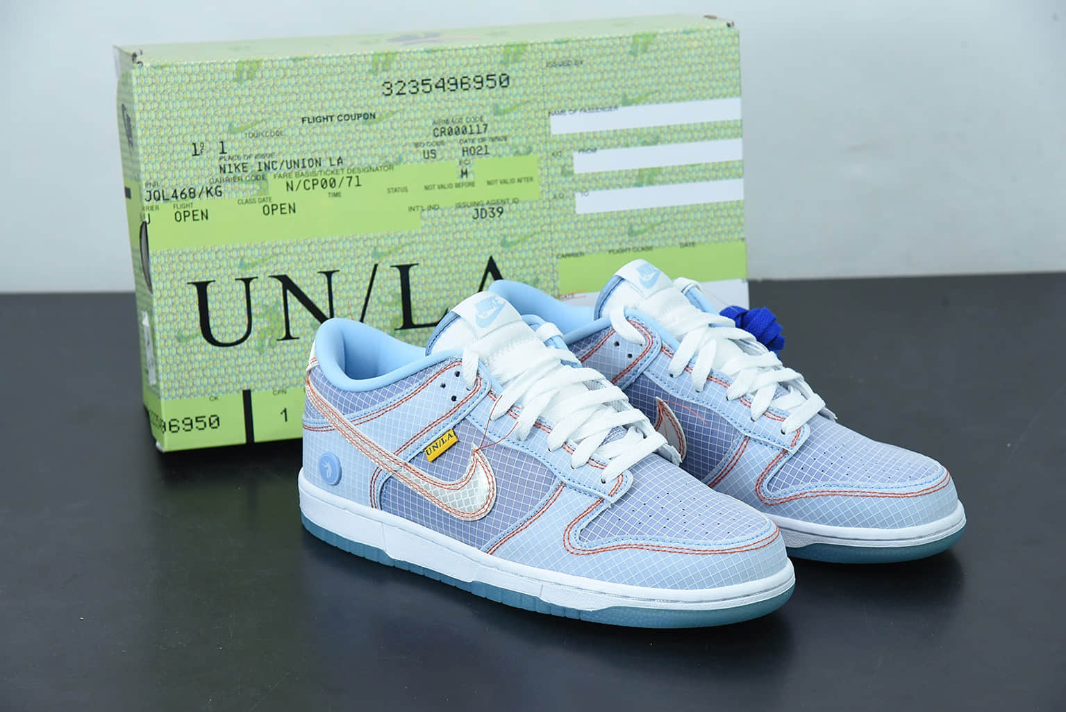 耐克Nike Dunk Low “Photon Dust”Union 蓝色联名款低帮运动休闲板鞋纯原版本 货号：DJ9649-400