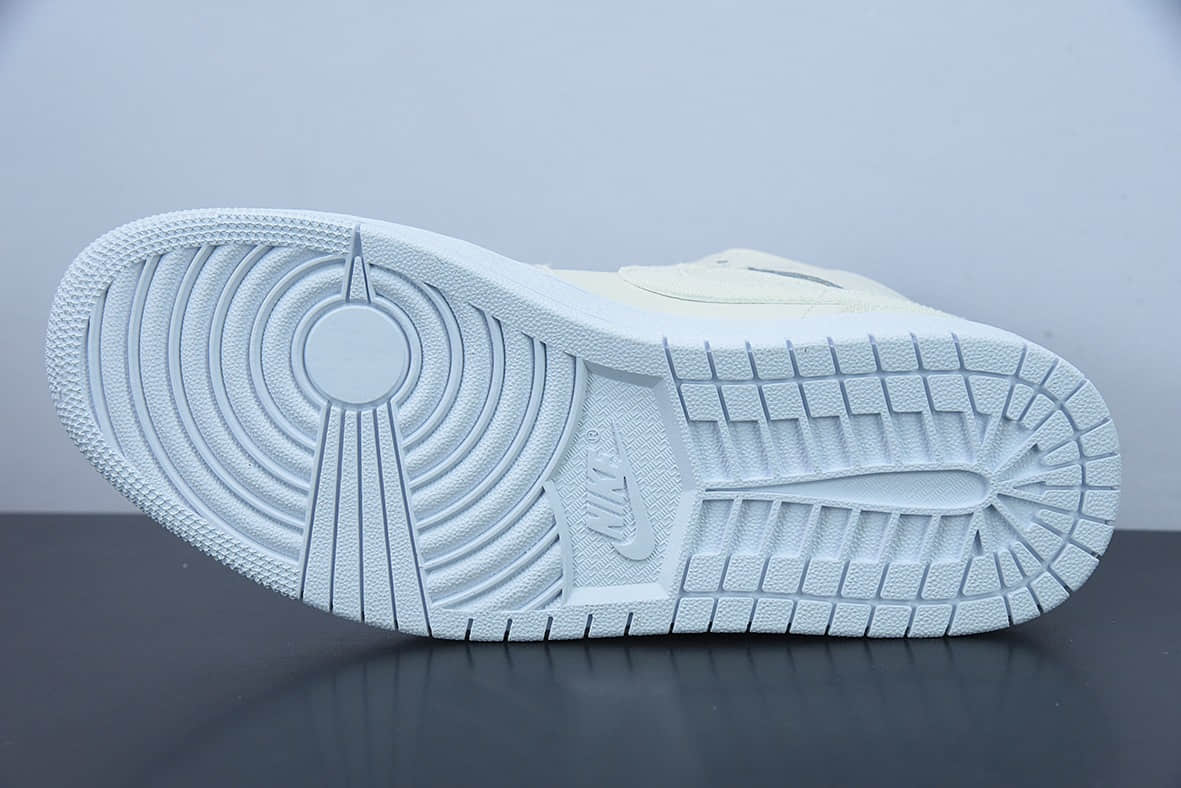 乔丹Air Jordan 1 Mid SE AJ1 米白色中帮复古篮球鞋纯原版本 货号：DM9126-104