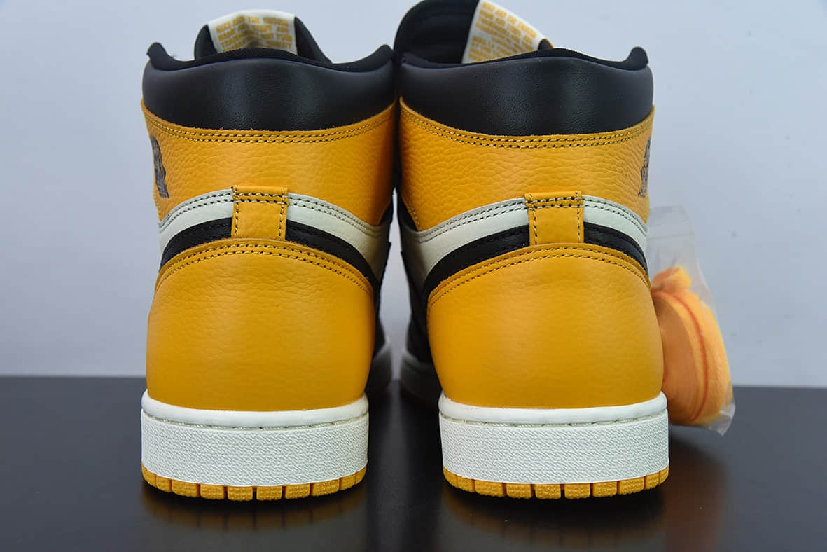 乔丹Air Jordan 1 High OG  Yellow Toe  黑黄脚趾高帮篮球鞋纯原版本 货号：555088-711