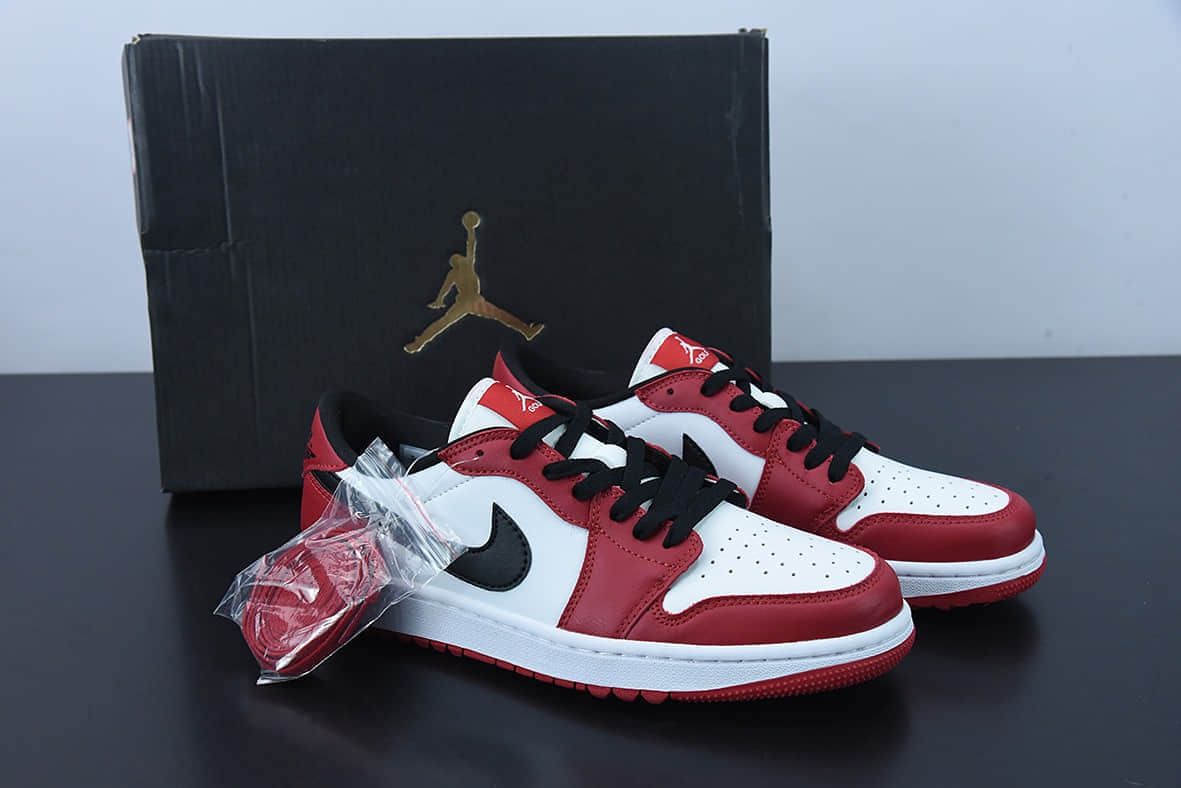 乔丹Air Jordan 1 Low Golf 高尔夫全新系列芝加哥低帮休闲板鞋纯原版本 货号：DD9315-600