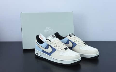 耐克Nike OtomoKatsuhiroxNKAirForce1’07LV8 LowSteamboy OST 空军一号“大友克洋帆布浅灰牛仔蓝黑马低帮休闲板鞋纯原版本 货号：315122-663