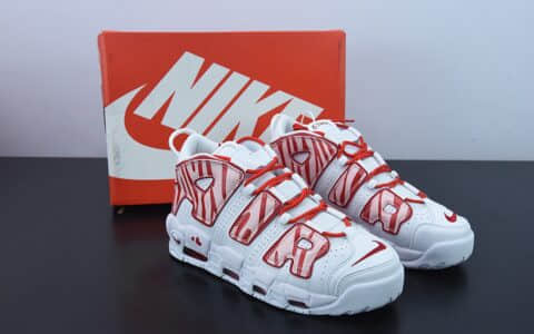 耐克Nike Air More Uptempo情人节限定皮蓬初代系列经典高街百搭休闲运动篮球鞋纯原版本 货号：921948-102