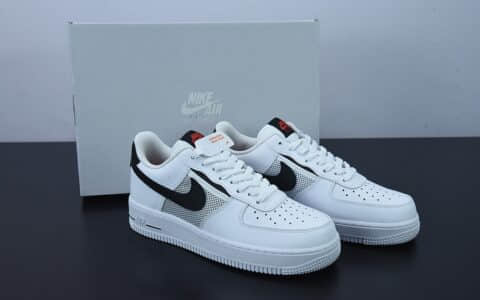 耐克Nike Air Force 1 Low 白黑红空军一号低帮运动休闲板鞋纯原版本 货号：DH7567-100