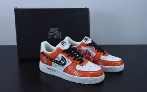 耐克Nike Air Force 1 Low’07 白红黑电玩主题空军一号低帮休闲板鞋纯原版本 货号：CW2288-112