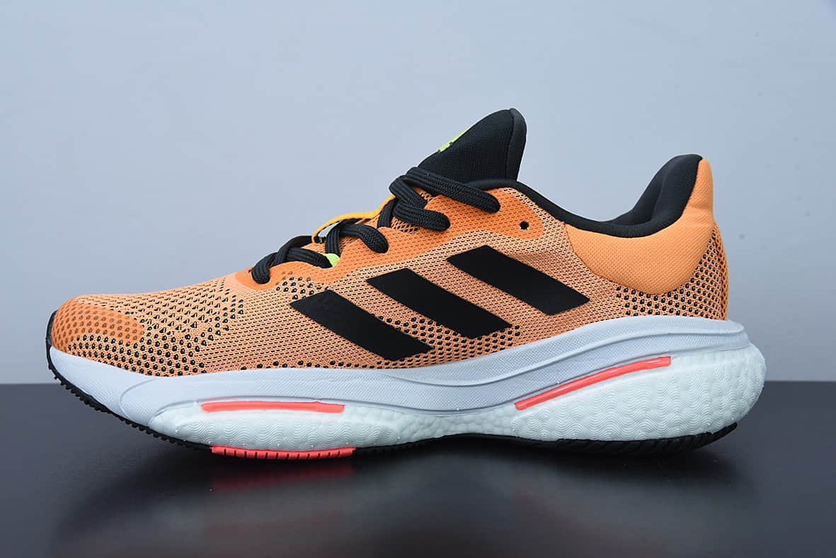 阿迪达斯Adidas Solar Glide 5 橙黄爆米花大底复古跑鞋纯原版本 货号： GX5470