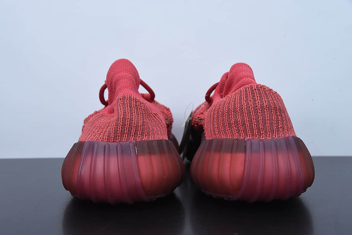 阿迪达斯Adidas Yeezy 350 V2 CMPCT 石板红椰子跑步鞋纯原版本 货号：GW6945